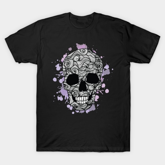 Halloween Skull T-Shirt by attire zone